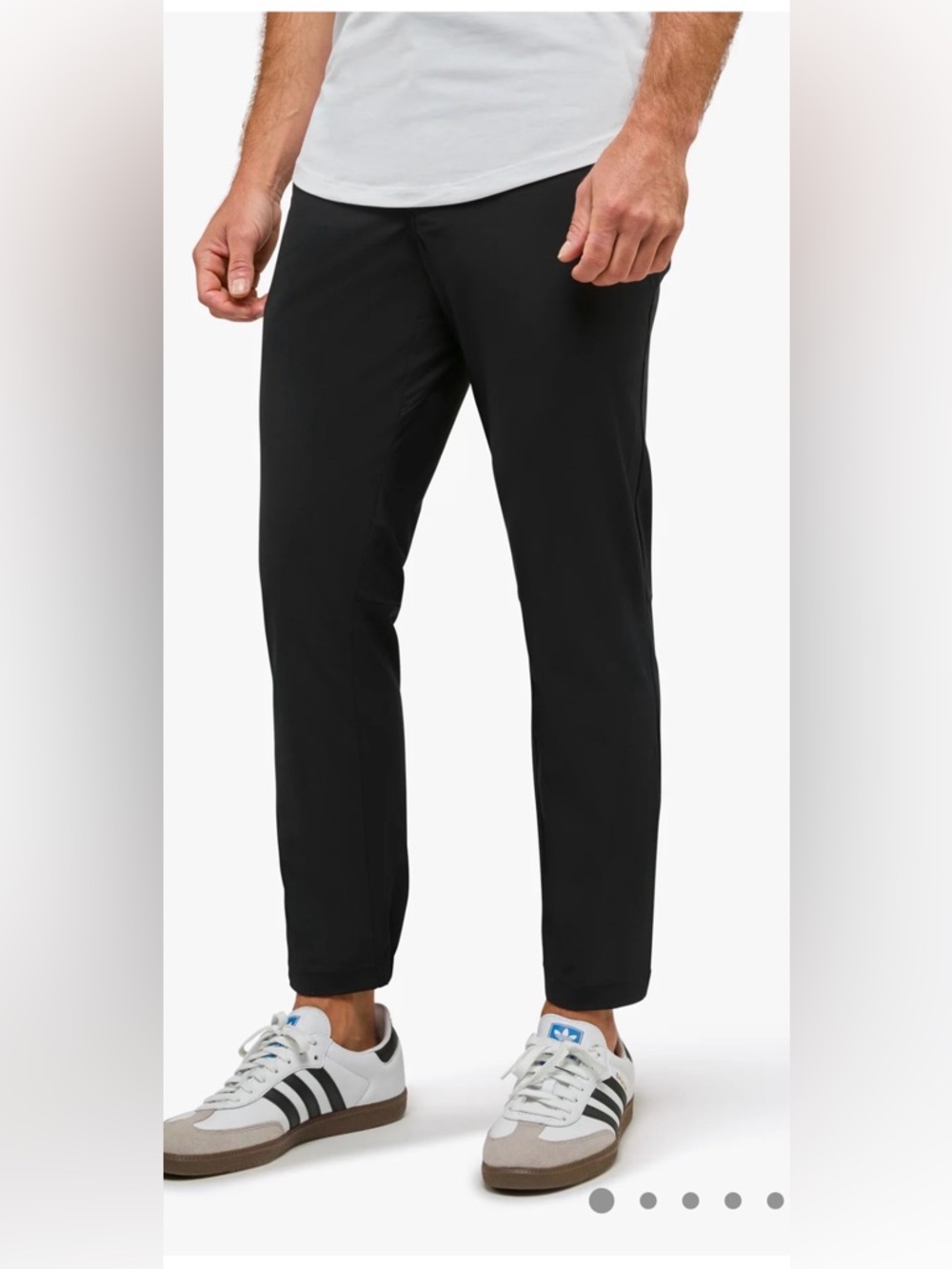 Cuts Clothing Men's Black Slim Performance Joggers
